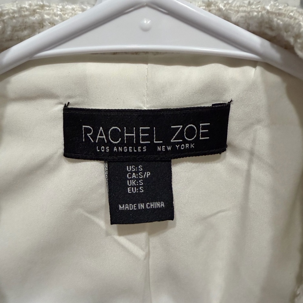 Rachel Zoe Women's Textured Cream Blazer - Picture 2 of 3